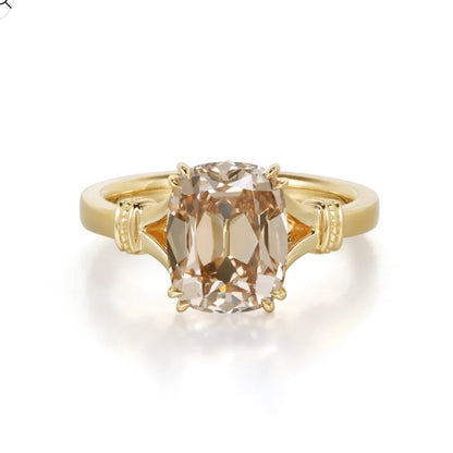 Custom Order Deposit- 3.62ct Old Mine Cut Lab Champagne Diamond Ring