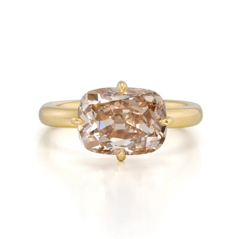 Custom Order Deposit - 3ct Alice-Lab Champagne Champagne Diamond Ring