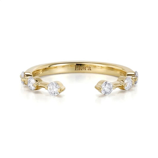 Custom Order - Round Cut Lab Diamond Wedding Band