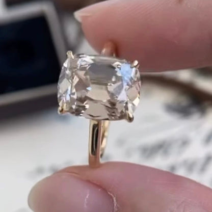 Custom Order Deposit - 2.32ct Cushion Cut Lab Champagne Diamond Ring