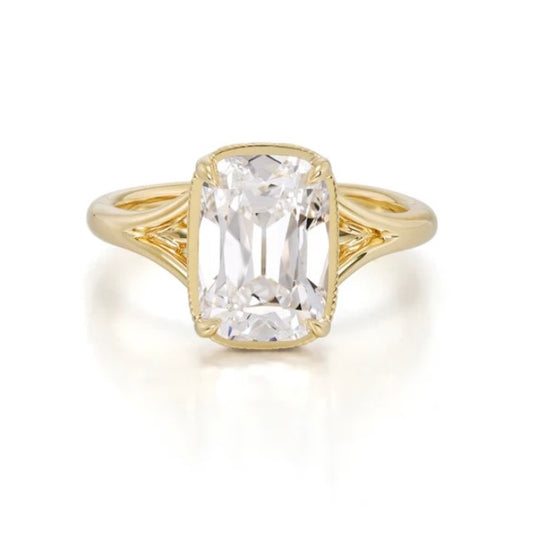 Anzahlung Sonderanfertigung - Claire-4ct oval geschliffener Labor-Diamantring