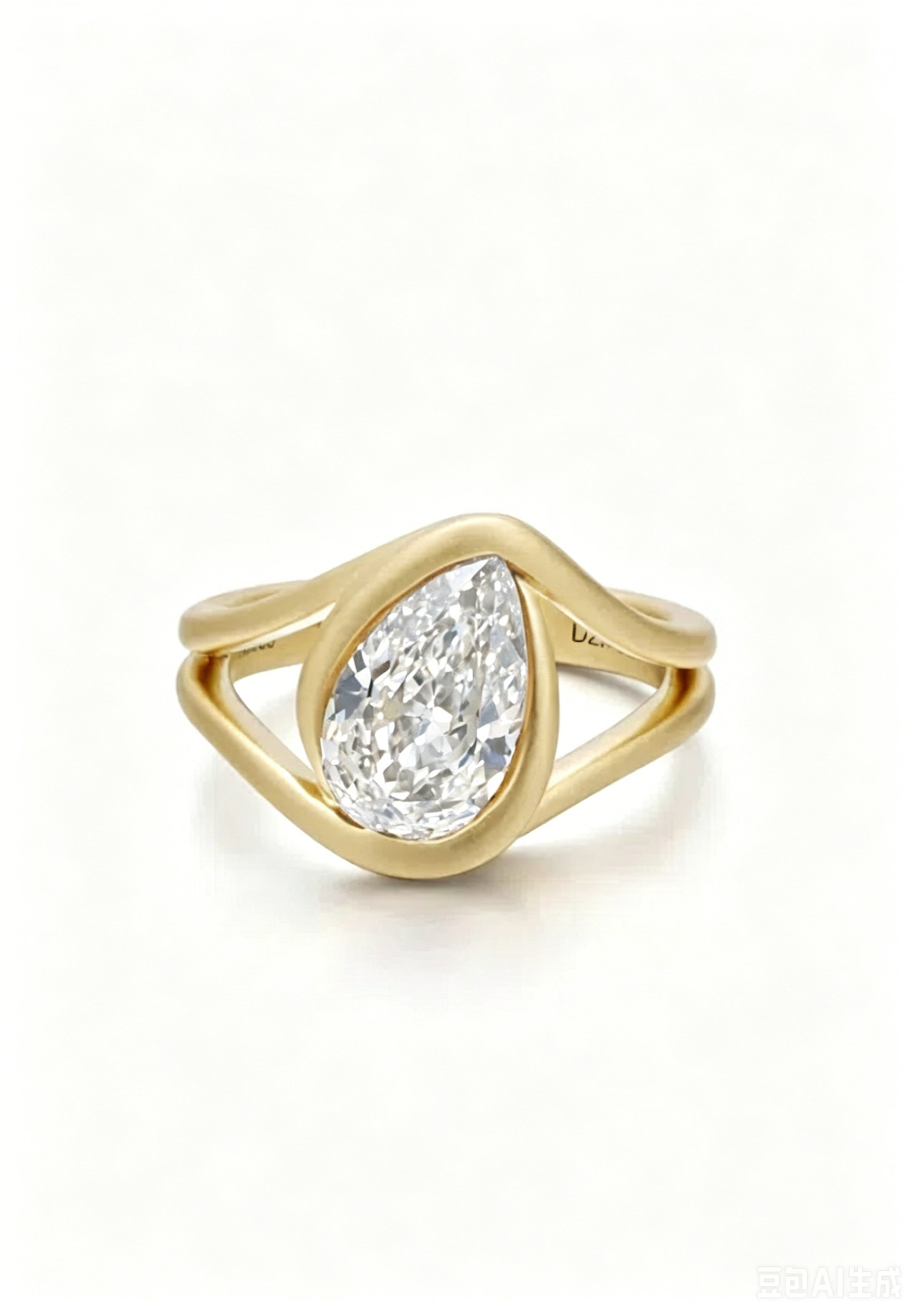Celeste-Pear Lab Grown Diamond Engagement Ring
