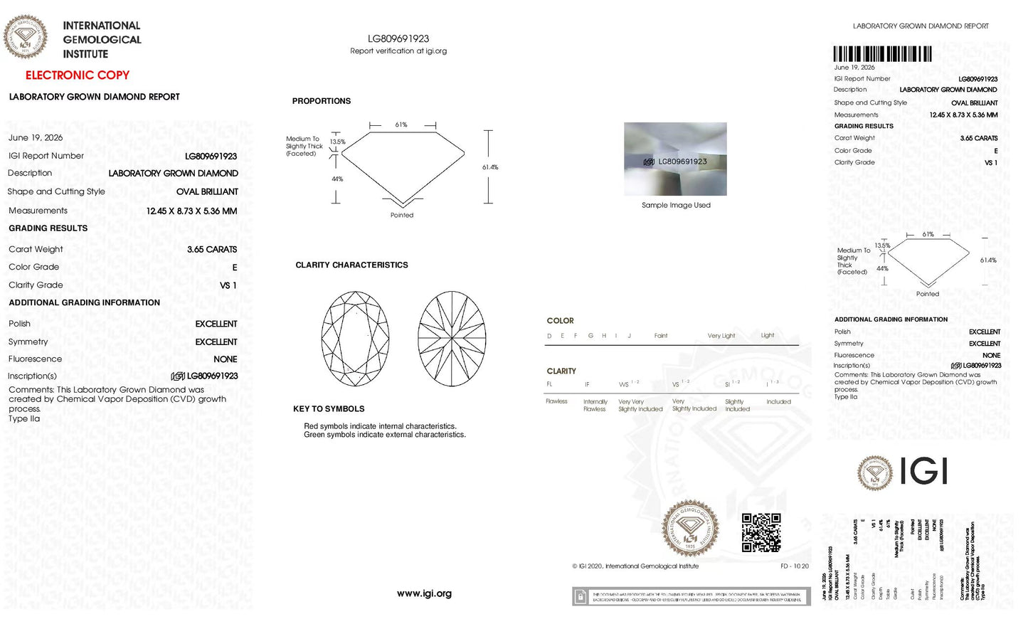 Custom Order Deposit - 3.65ct Oval Cut Lab Diamond Ring
