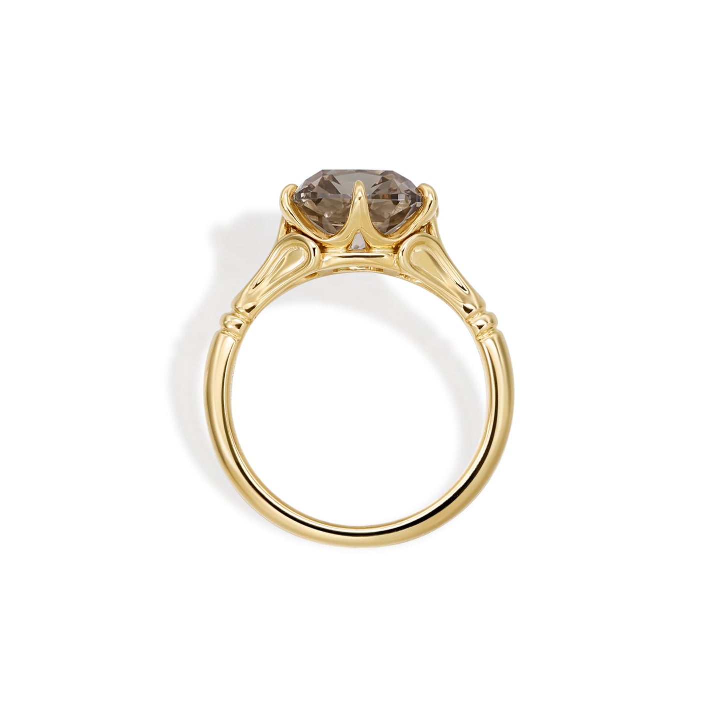 Custom Order Deposit - 2.64ct Cushion Cut Lab champagne Diamond Ring