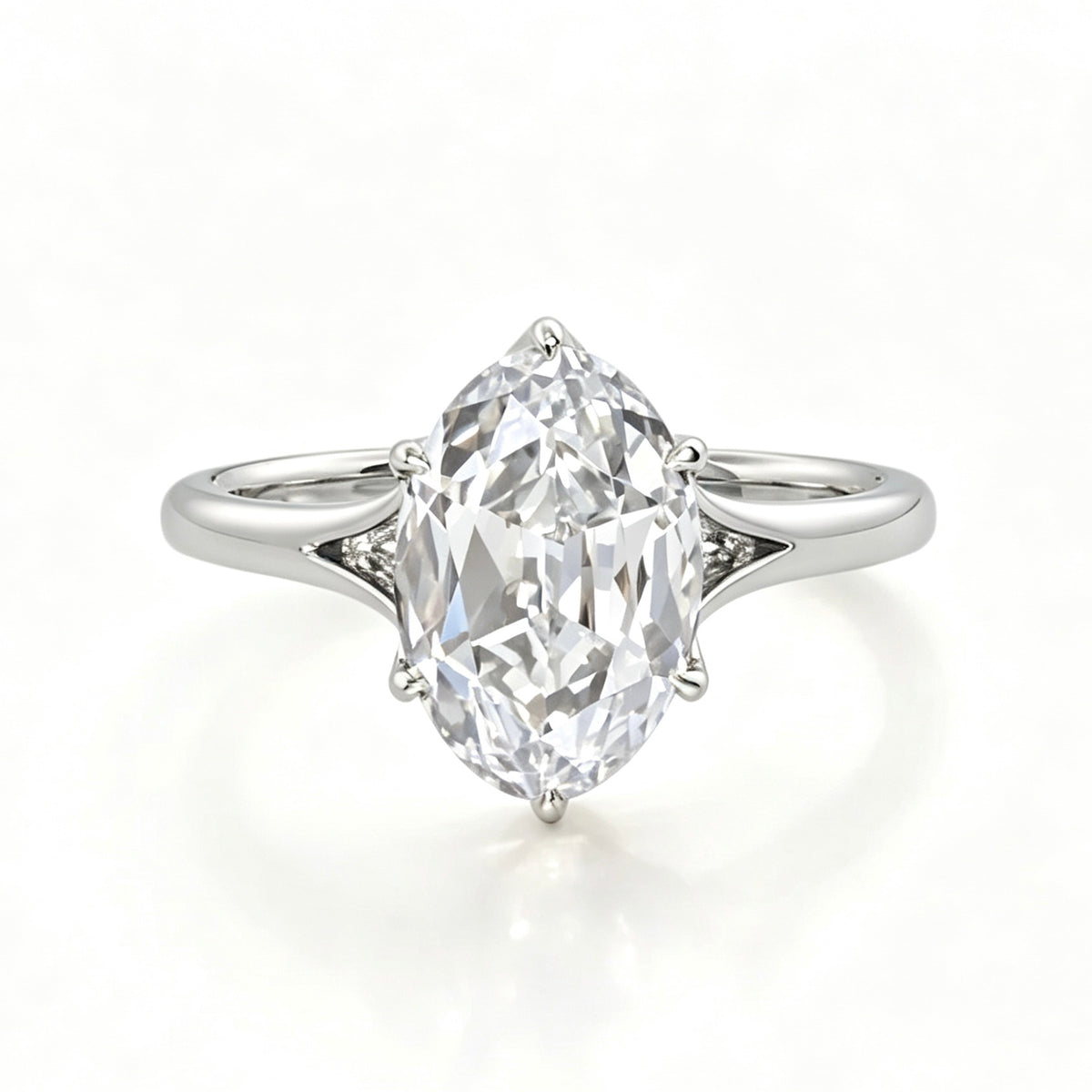 Custom Order Deposit - 6ct Oval Cut Lab Diamond Setting