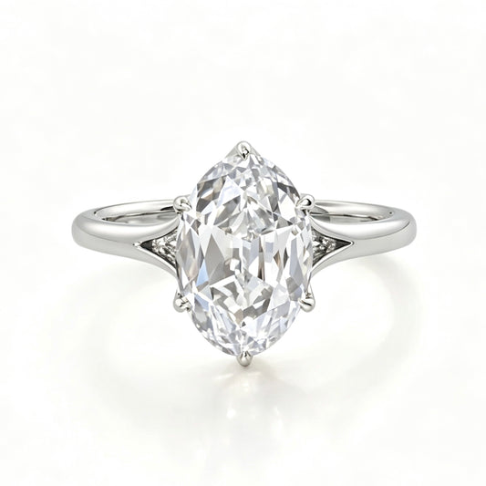 Custom Order Deposit - 6ct Oval Cut Lab Diamond Setting