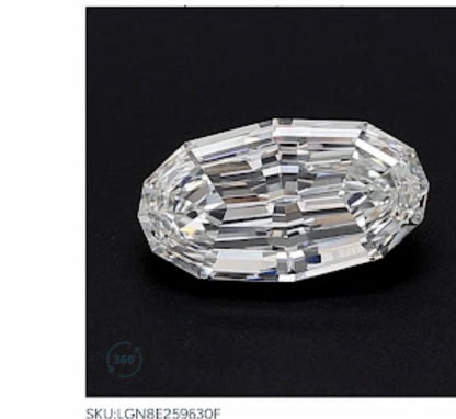 Custom Order Deposit- Oval Step Cut Lab Diamond Ring Setting
