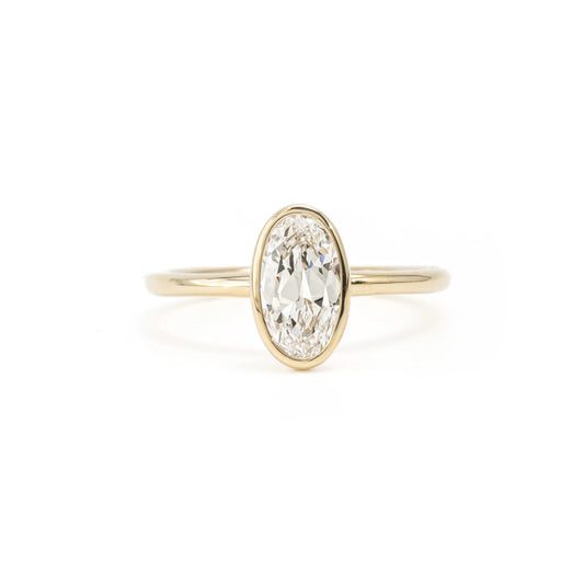 Custom Order Deposit- 1ct Oval Cut Lab Diamond Ring