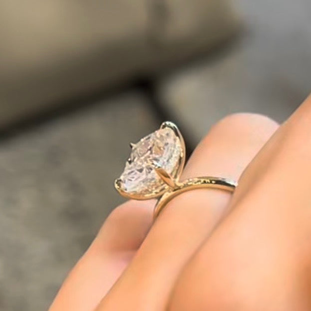 Custom Order Deposit- 4ct Cushion Cut Lab Diamond Ring