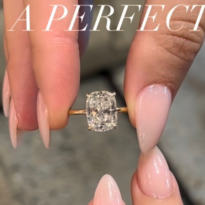Custom Order Deposit- 4ct Cushion Cut Lab Diamond Ring