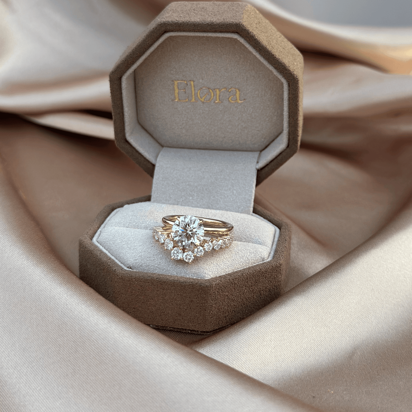 Della-Round Cut Lab Grown Diamond Ring, Rings, Custom product