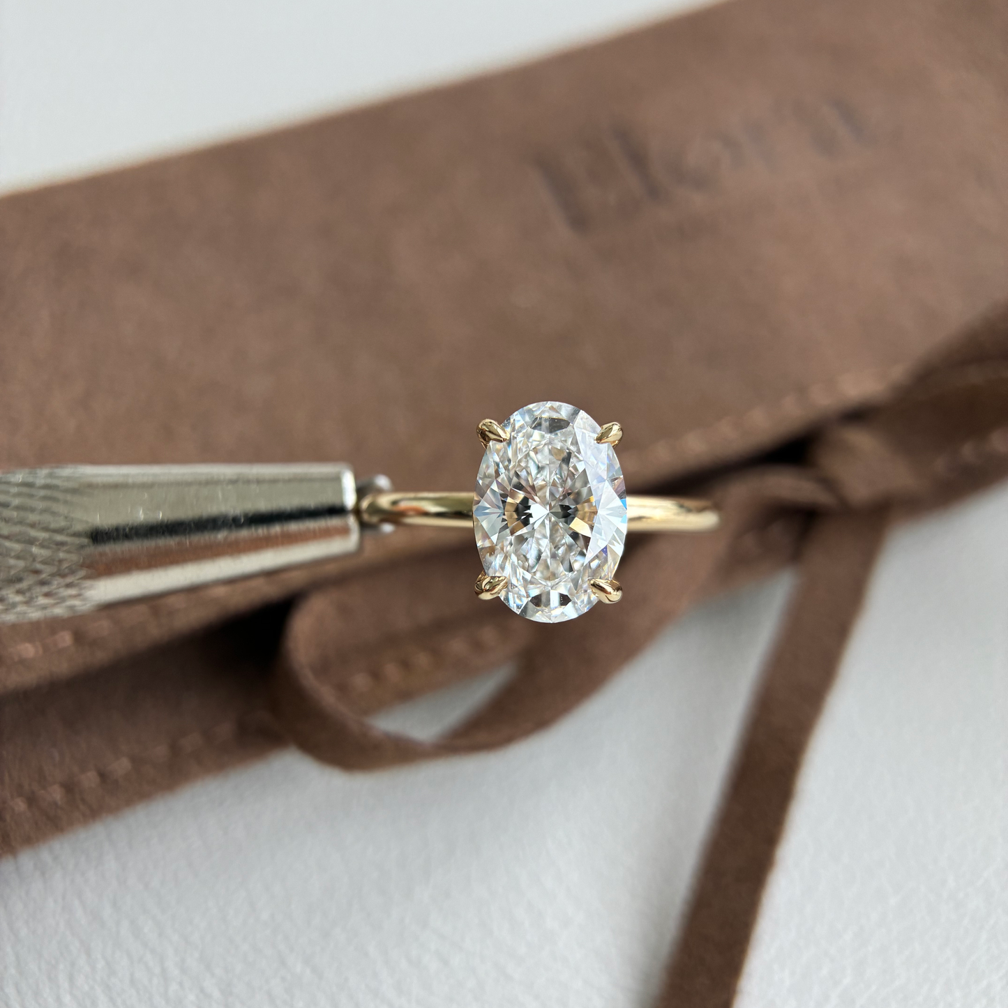 Luna-2.05ct Oval Cut Lab Grown Diamond Ring