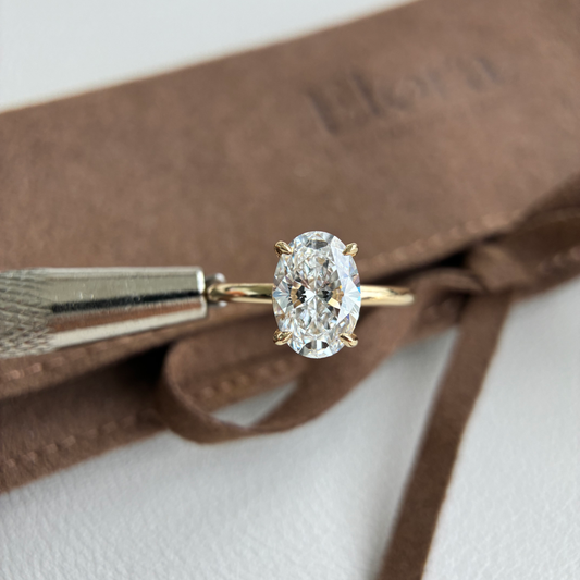 Luna-2.05ct Oval Cut Lab Grown Diamond Ring