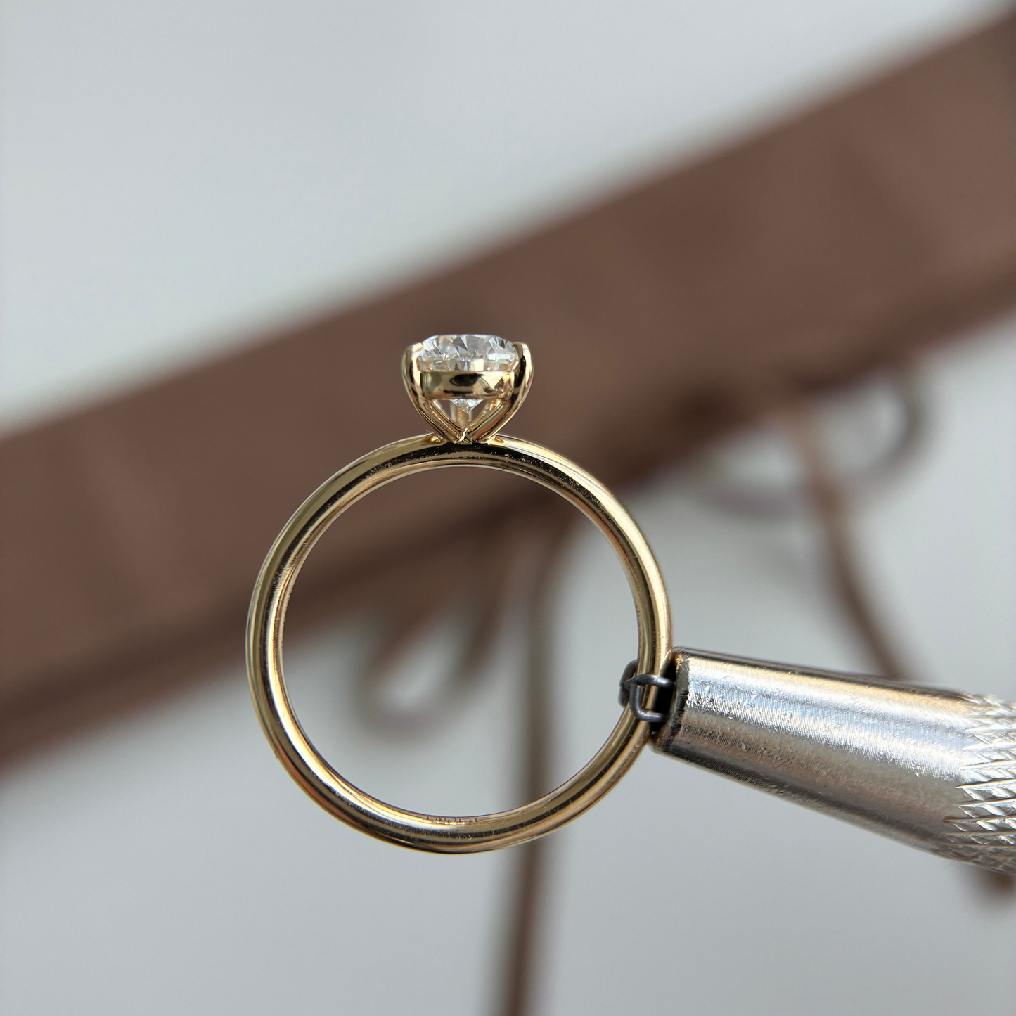 Hannah-1.0ct Pear Cut Lab Grown Diamond Ring