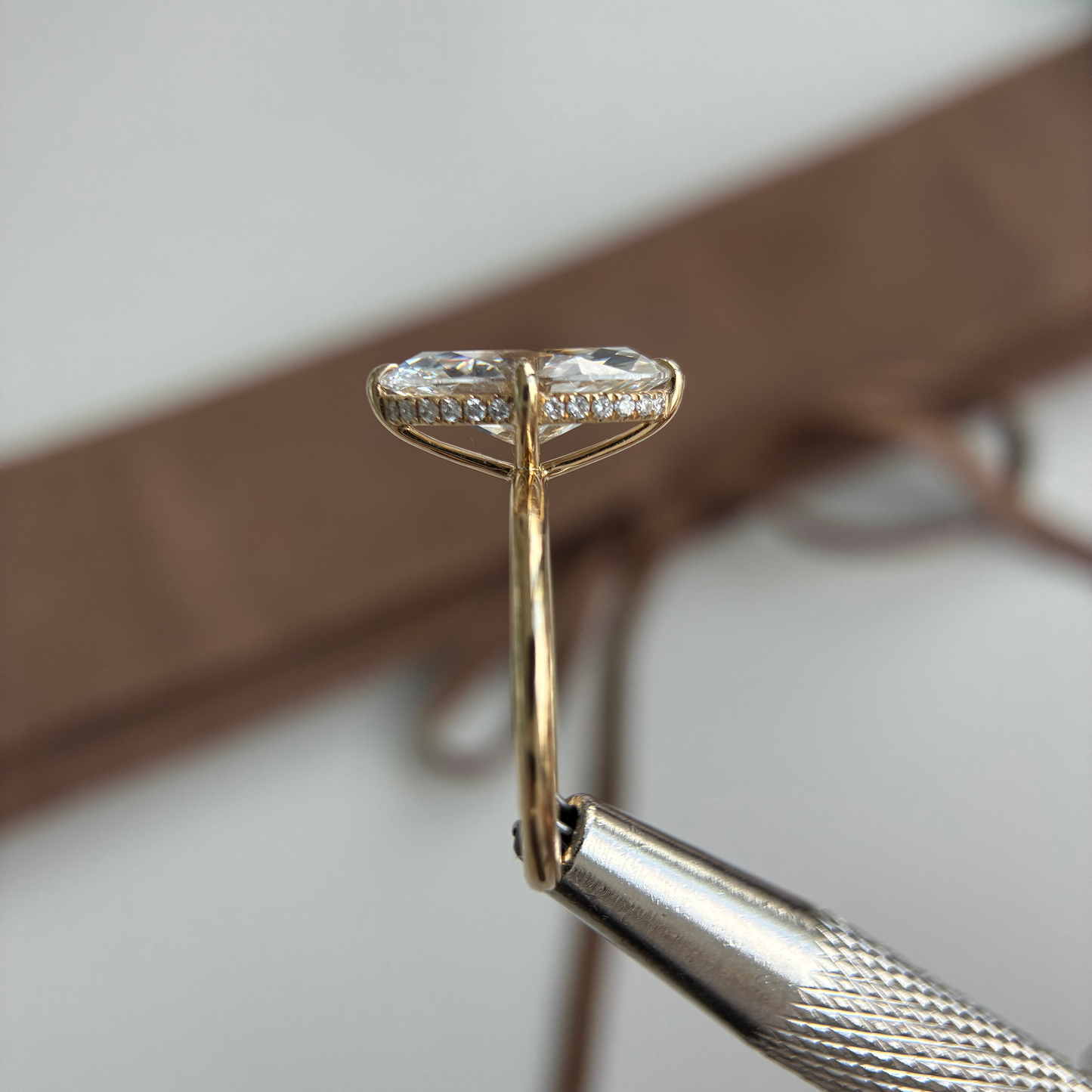 Belle-3.03ct Oval Cut Lab Grown Diamond Ring