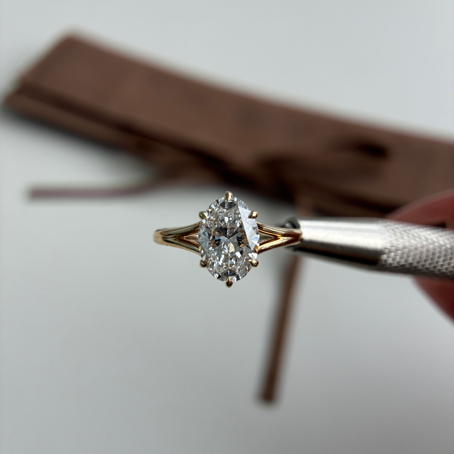 Edith-2.02ct Oval Cut Lab Grown Diamond Ring