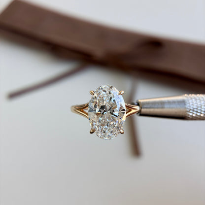 Eloise-5.18ct Oval Lab Grown Diamond Engagement Ring