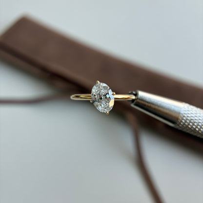 Aria-1ct Oval Cut Lab Grown Diamond Ring