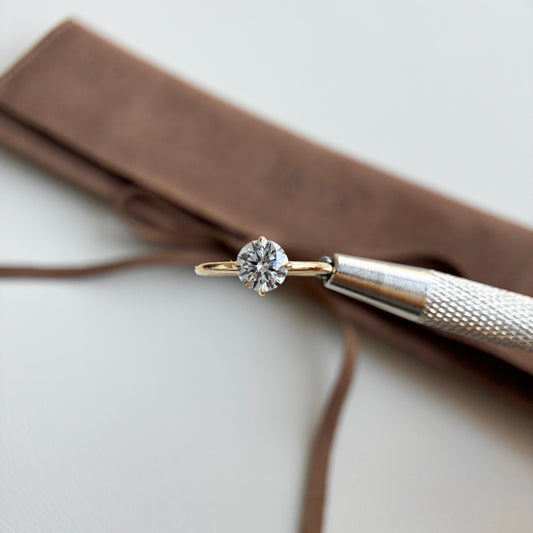 Layla-1.08ct Round Cut Lab Grown Diamond Ring