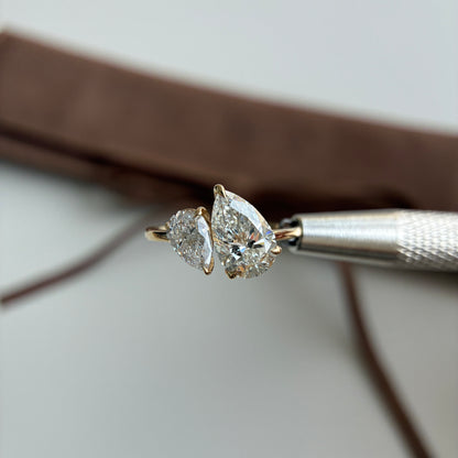 Avery-2.05ct Pear Cut Lab Grown Diamond Ring