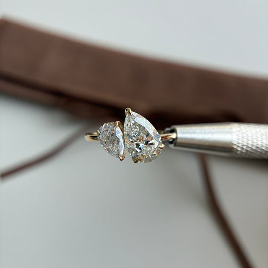 Avery-2.05ct Pear Cut Lab Grown Diamond Ring