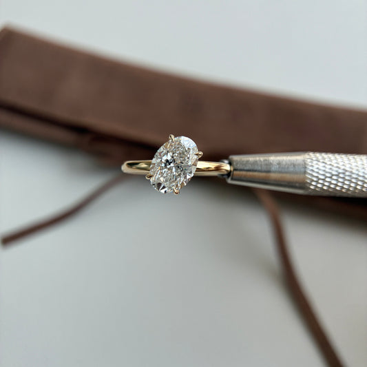 Mira-2.03ct Oval Cut Lab Grown Diamond Ring