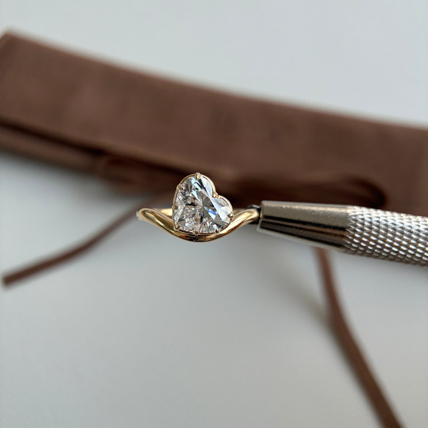 Wave-2.03ct Heart Cut Lab Grown Diamond Ring
