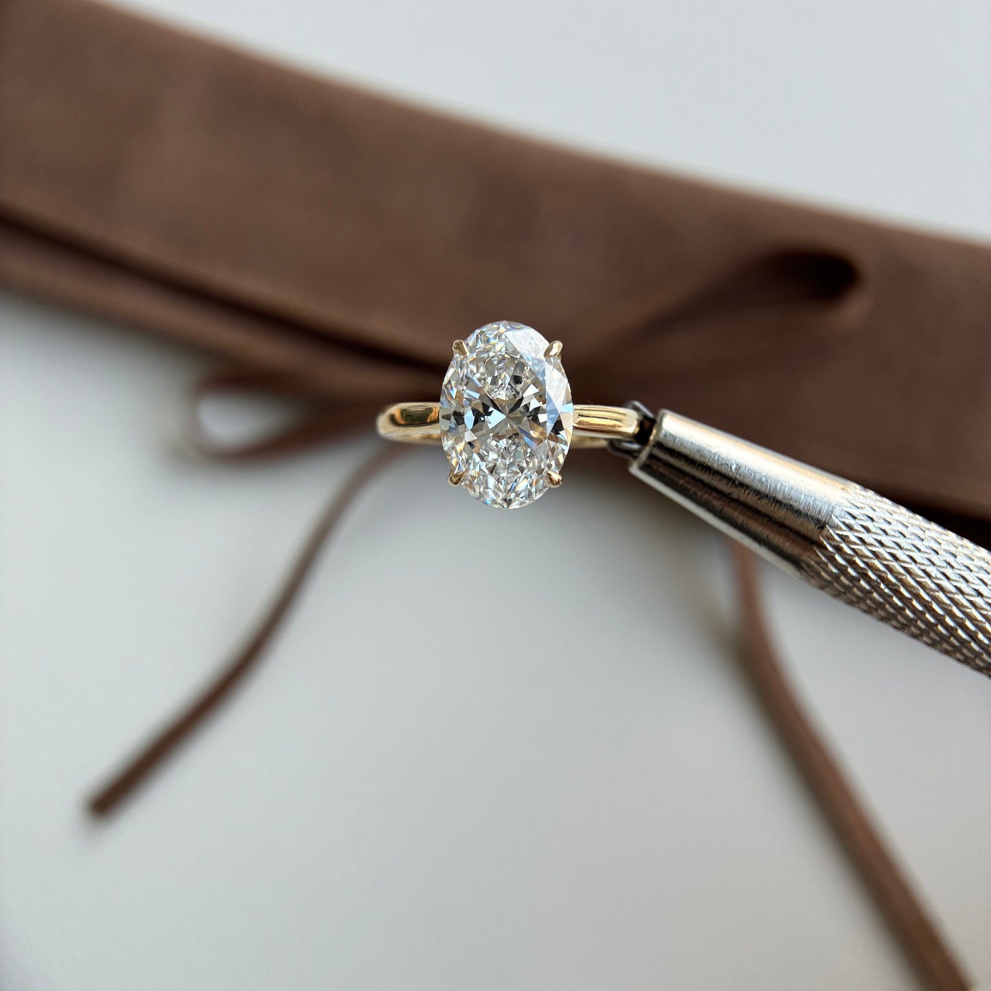 Derby-3.56ct Oval Cut Lab Grown Diamond Ring