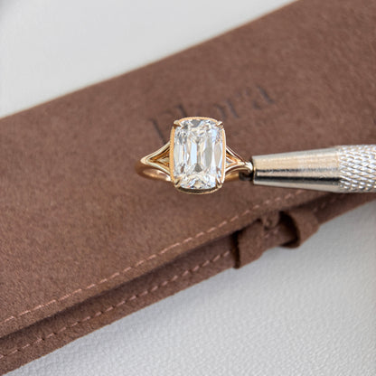 Claire-Antikschliff-Labor-Diamant-Verlobungsring