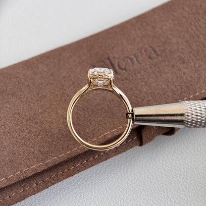 Claire-Antikschliff-Labor-Diamant-Verlobungsring
