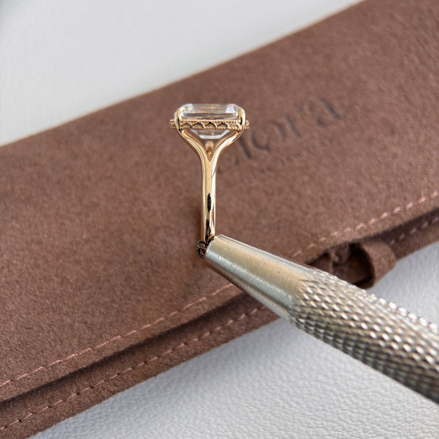 Claire-Antikschliff-Labor-Diamant-Verlobungsring