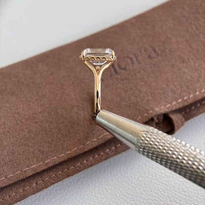Claire-Antikschliff-Labor-Diamant-Verlobungsring