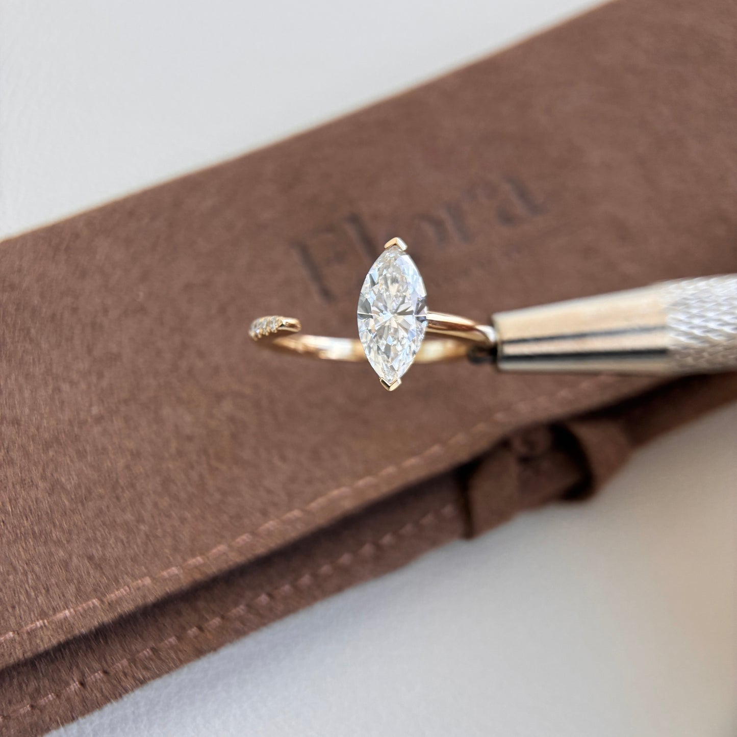 Lottie-1.02ct Marquise Cut Lab Grown Diamond Ring