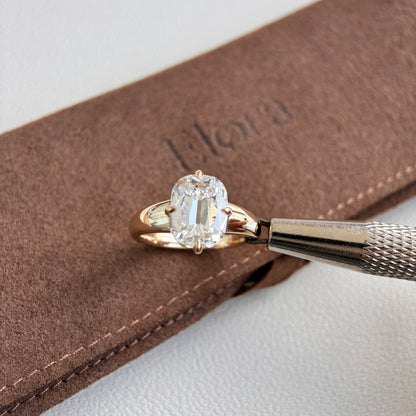 Sintra-3.26ct Old Mine Cut Lab Grown Diamond Engagement Ring