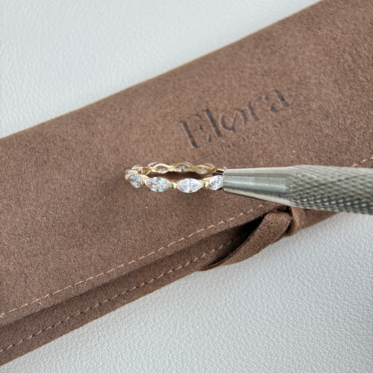 Maeve-Marquise-Schliff Laborgezüchteter Diamantring