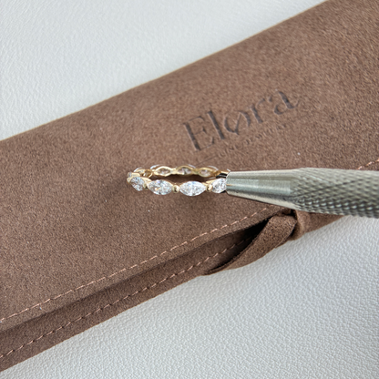 Maeve-Marquise-Schliff Laborgezüchteter Diamantring