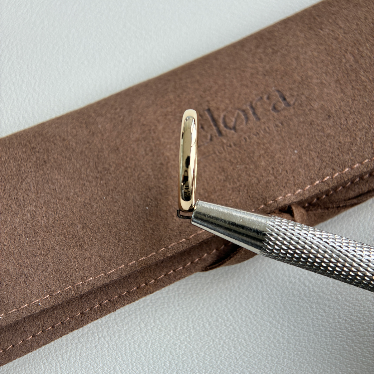Ella-3mm Plain Gold Wedding Band