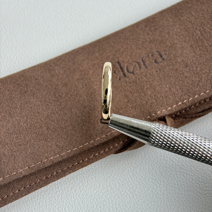 Ella-3mm Plain Gold Wedding Band