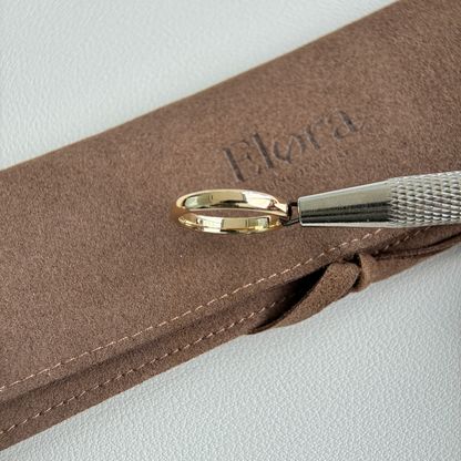 Ella-3mm Plain Gold Wedding Band