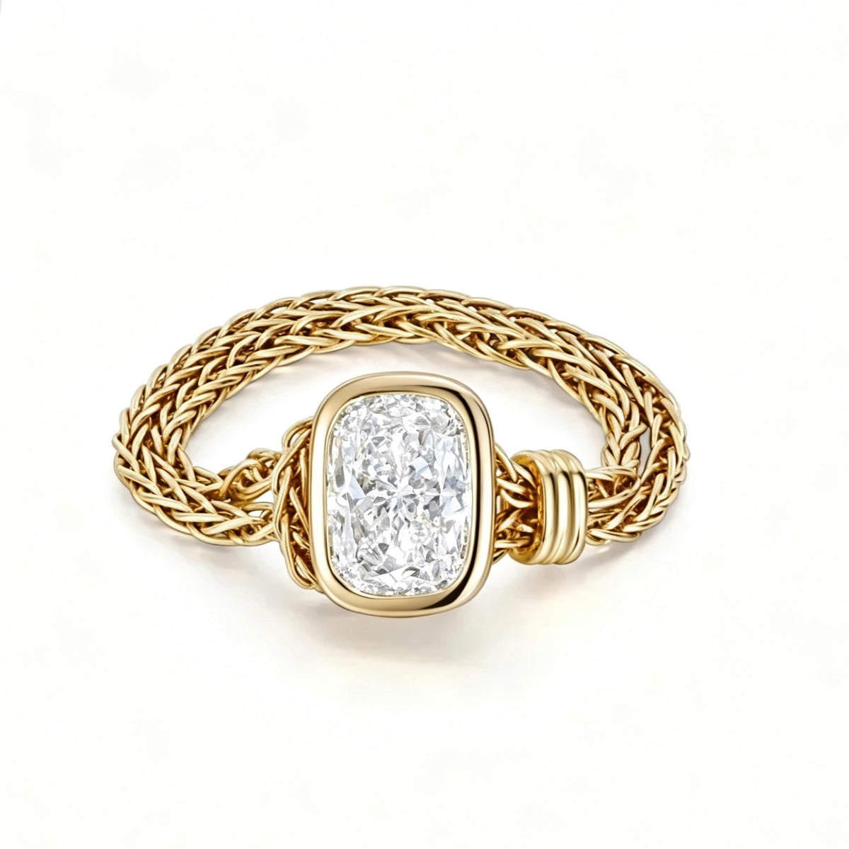 Custom Order Deposit - 3ct Cushion Cut Lab Diamond Chain Ring