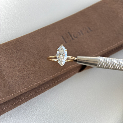 Elena-2.02ct Marquise-Diamantring aus dem Labor