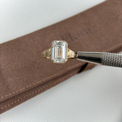 Aurelia-5.01ct Emerald Cut Lab Grown Diamond Ring