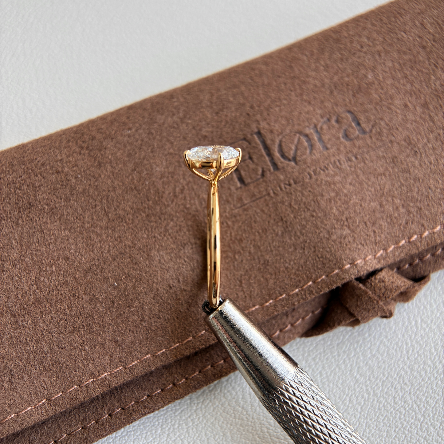 Aria-1ct Oval-Schliff Laborgezüchteter Diamantring