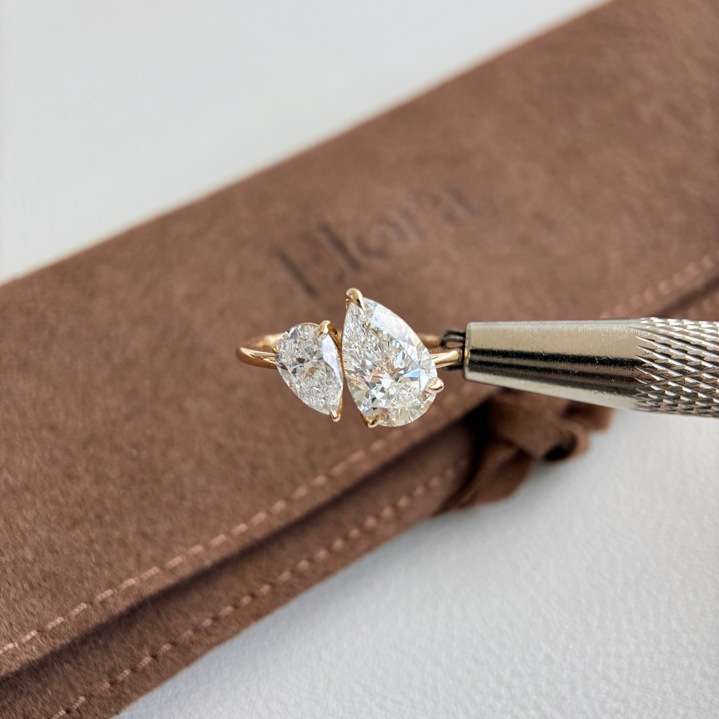 Avery-2,05ct birnenförmiger, im Labor gezüchteter Diamantring