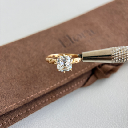 Surry-Old Mine Cut Lab Grown Diamond Engagement Ring
