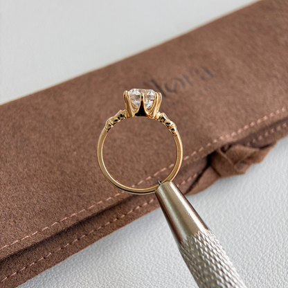 Surry-Old Mine Cut Lab Grown Diamond Engagement Ring