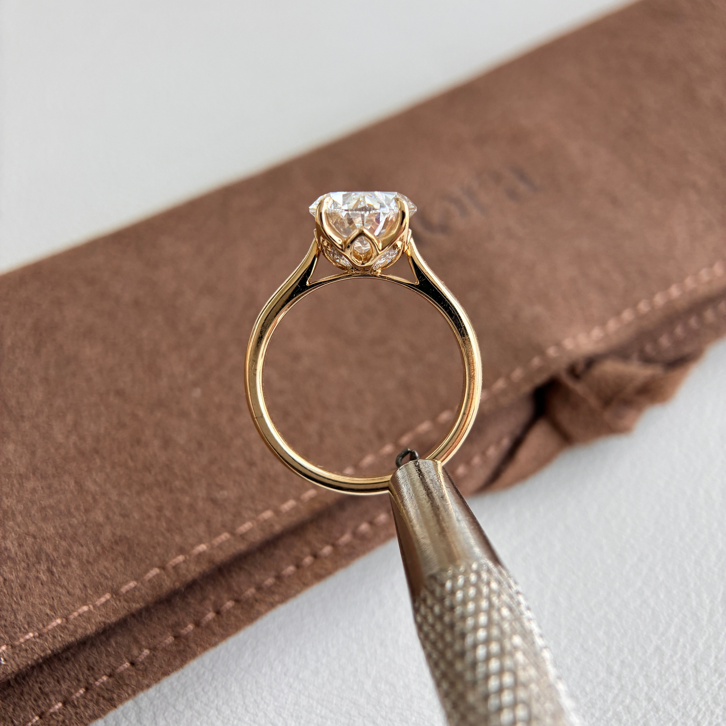 Derby-3.56ct ovalgeschliffener Labor-Diamantring