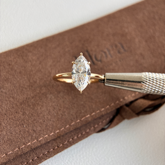 Elena-2.02ct Marquise Cut Lab Grown Diamond  Ring