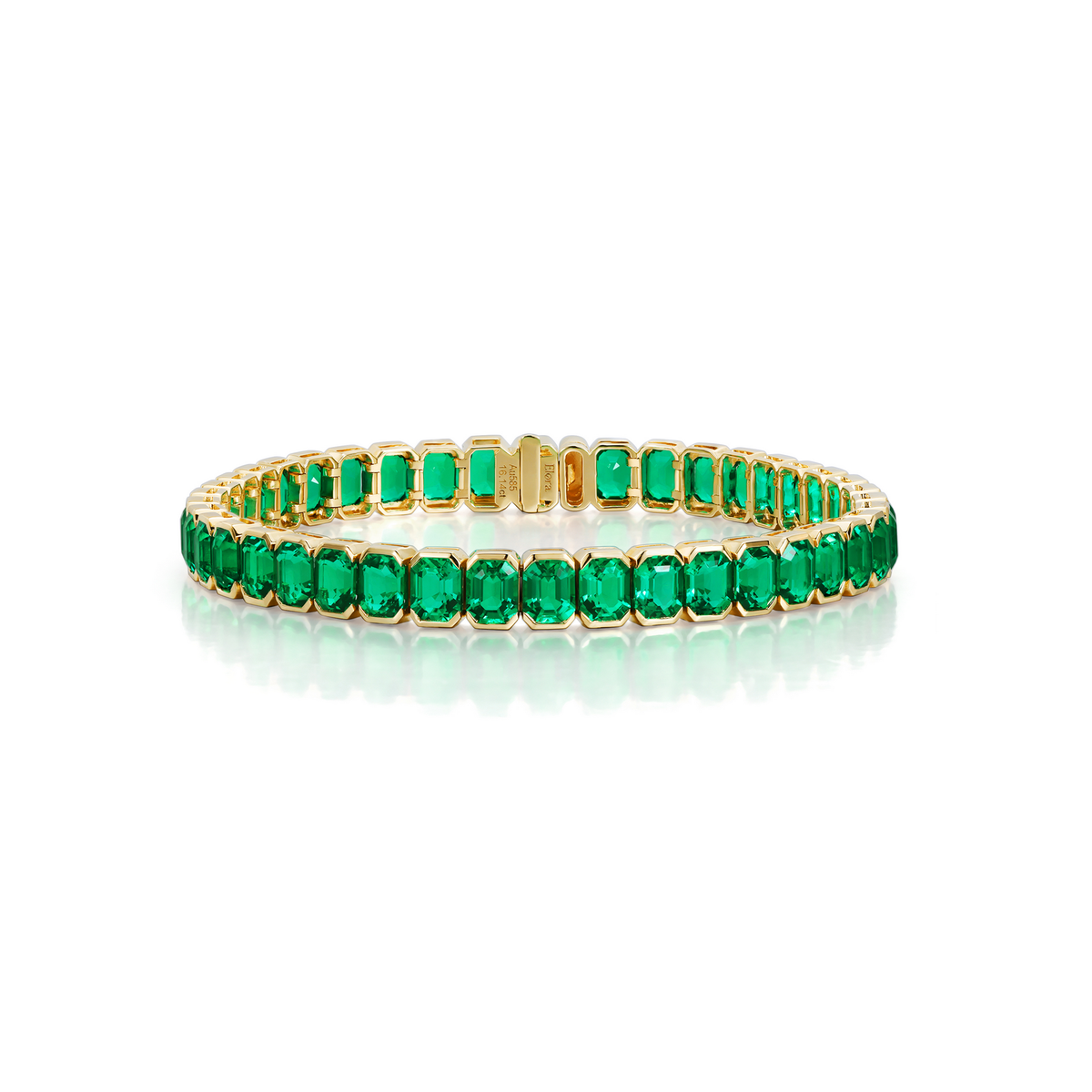 Rundschliff Laborgezüchteter Diamant Bubble Tennisarmband