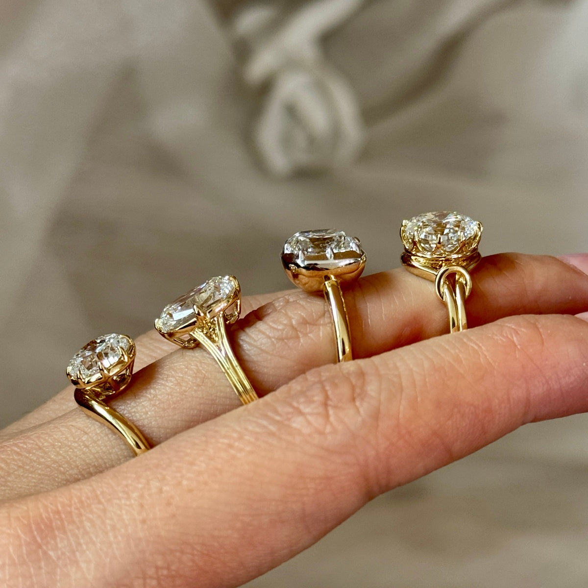 Lea-Alt Europäischer Schliff Im Labor Gezüchteter Diamant-Verlobungsring